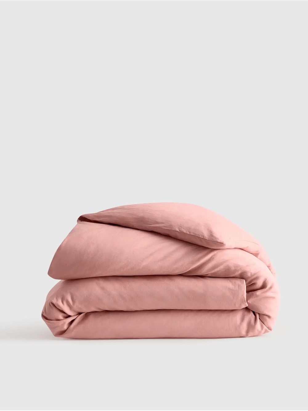 Quince European Linen Duvet Cover - Rose Pink